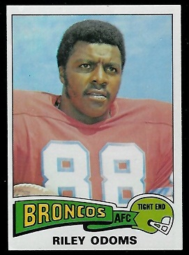 Riley Odoms 1975 Topps football card