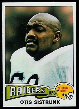 Otis Sistrunk 1975 Topps football card