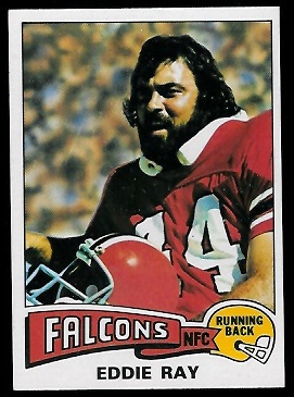 Eddie Ray 1975 Topps football card