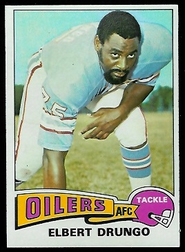 Elbert Drungo 1975 Topps football card