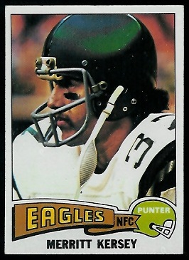 Merritt Kersey 1975 Topps football card Merritt Kersey 1975 Topps football card