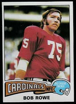 Bob Rowe 1975 Topps football card