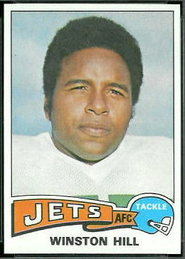 Winston Hill 1975 Topps football card