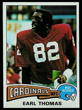 Earl Thomas 1975 Topps football card Earl Thomas 1975 Topps football card