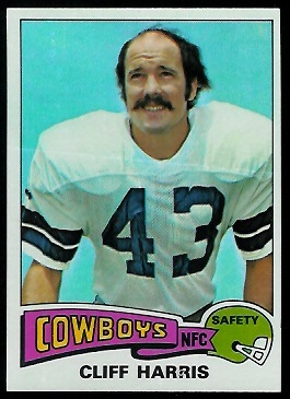 Cliff Harris 1975 Topps football card