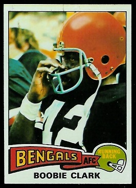 Boobie Clark 1975 Topps football card