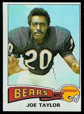 Joe Taylor 1975 Topps football card