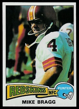 Mike Bragg 1975 Topps football card