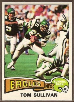 Tom Sullivan 1975 Topps football card