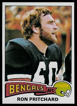 Ron Pritchard 1975 Topps football card