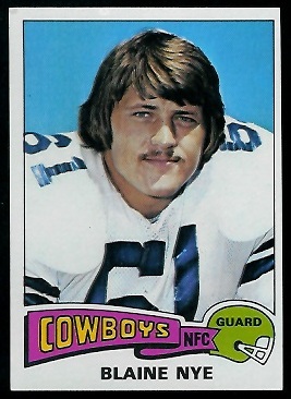 Blaine Nye 1975 Topps football card