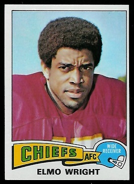 Elmo Wright 1975 Topps football card