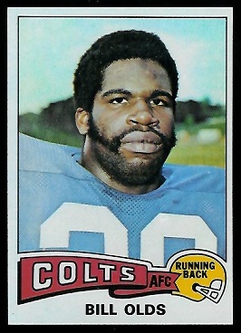 Bill Olds 1975 Topps football card