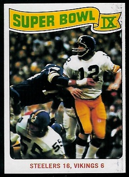 Super Bowl IX 1975 Topps football card