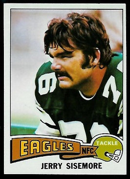 Jerry Sisemore 1975 Topps football card