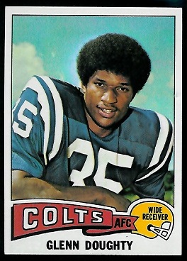 Glenn Doughty 1975 Topps football card