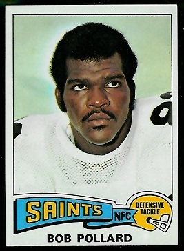 Bob Pollard 1975 Topps football card