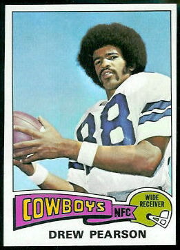 Drew Pearson 1975 Topps football card