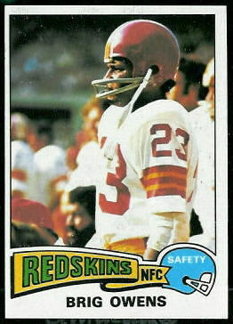 Brig Owens 1975 Topps football card