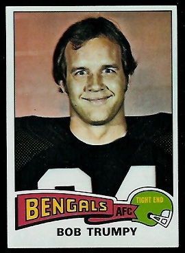 Bob Trumpy 1975 Topps football card