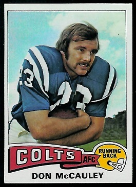 Don McCauley 1975 Topps football card Don McCauley 1975 Topps football card