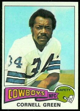 Cornell Green 1975 Topps football card Cornell Green 1975 Topps football card