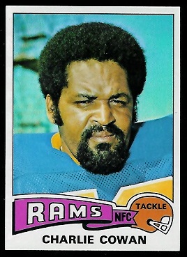 Charlie Cowan 1975 Topps football card