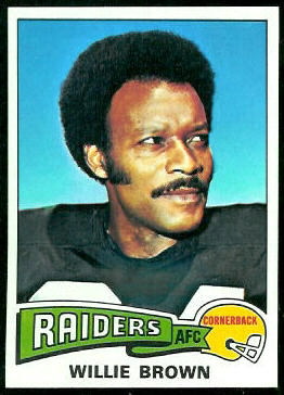 Willie Brown 1975 Topps football card