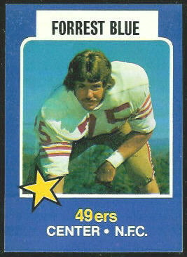 Forrest Blue 1975 Wonder Bread football card