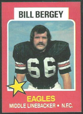 Bill Bergey 1975 Wonder Bread football card Bill Bergey 1975 Wonder Bread football card