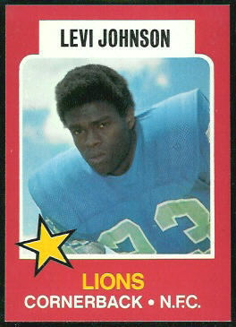 Levi Johnson 1975 Wonder Bread football card