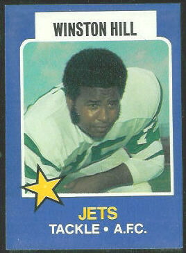 Winston Hill 1975 Wonder Bread football card