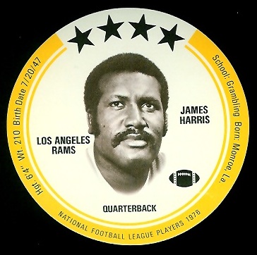 James Harris 1976 Buckmans Discs football card