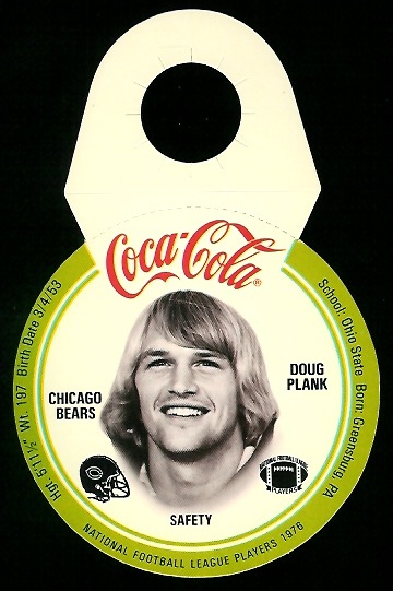 Doug Plank 1976 Coke Bears Discs football card Doug Plank 1976 Coke Bears Discs football card
