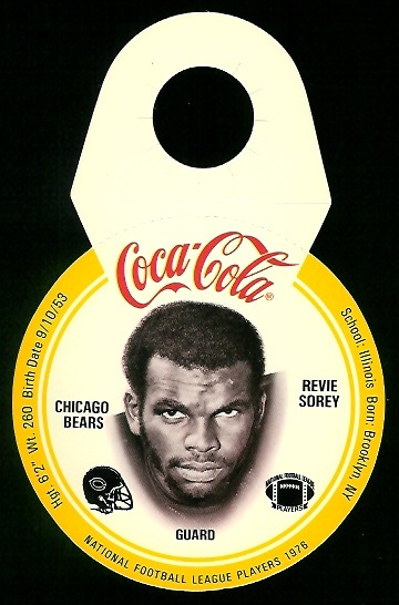 Revie Sorey 1976 Coke Bears Discs football card