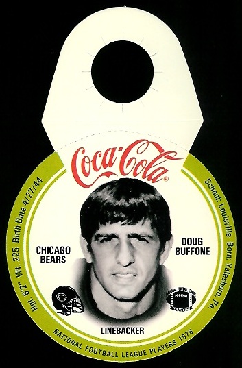 Doug Buffone 1976 Coke Bears Discs football card