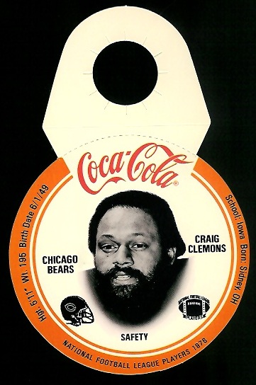 Craig Clemons 1976 Coke Bears Discs football card