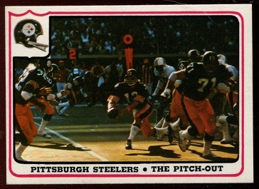 Pittsburgh Steelers - The Pitch-Out 1976 Fleer Team Action football card