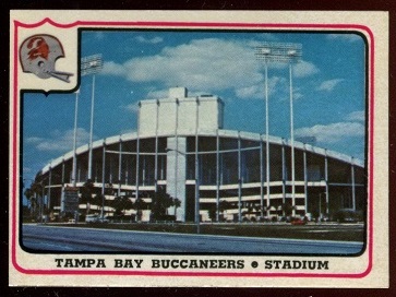 Tampa Bay Buccaneers - Stadium 1976 Fleer Team Action football card