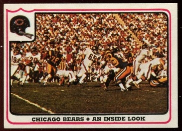 Chicago Bears - An Inside Look 1976 Fleer Team Action football card