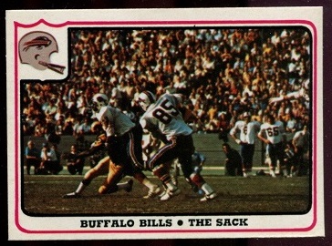 Buffalo Bills - The Sack 1976 Fleer Team Action football card