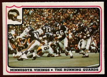 Minnesota Vikings - The Running Guards 1976 Fleer Team Action football card