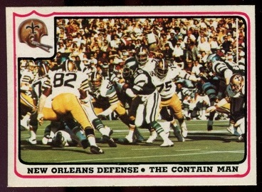 New Orleans Saints - The Contain Man 1976 Fleer Team Action football card