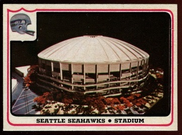 Seattle Seahawks - Stadium 1976 Fleer Team Action football card