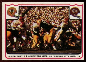 Super Bowl I 1976 Fleer Team Action football card