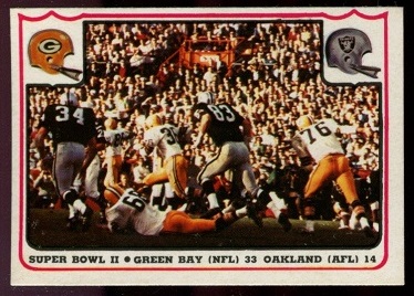 Super Bowl II 1976 Fleer Team Action football card