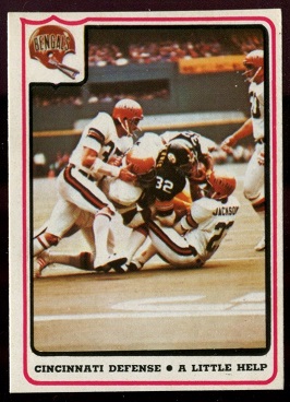 Cincinnati Bengals - A Little Help 1976 Fleer Team Action football card