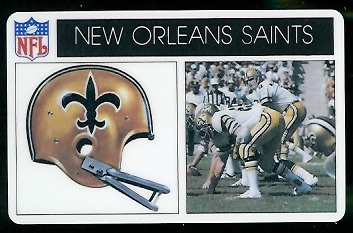 New Orleans Saints 1976 Popsicle football card