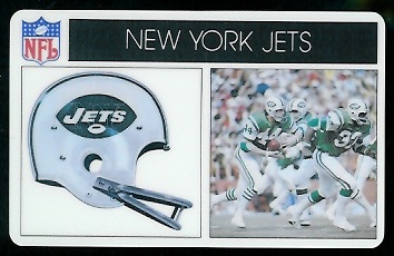 New York Jets 1976 Popsicle football card