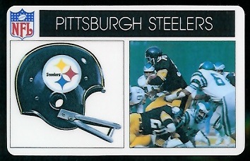 Pittsburgh Steelers 1976 Popsicle football card